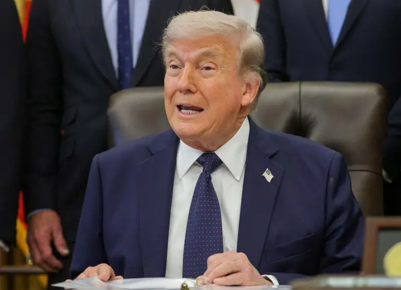 El presidente de Estados Unidos, Donald Trump, apoya a Abelardo de la Espriella en Colombia. FOTO: Getty