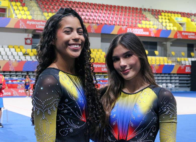 Anny Sánchez y Nicole Castellanos brillaron en el trampolín en gimnasia. Foto: Comité Olímpico Colombiano. 