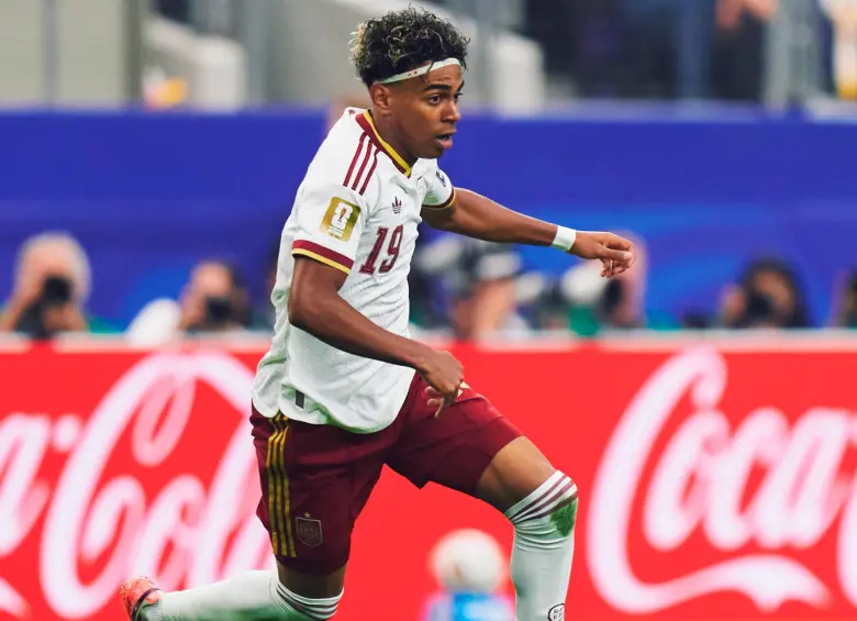 Lamine Yamal solo fue suplente en el debut mundialista ante Cabo Verde. FOTO: Sefutbol