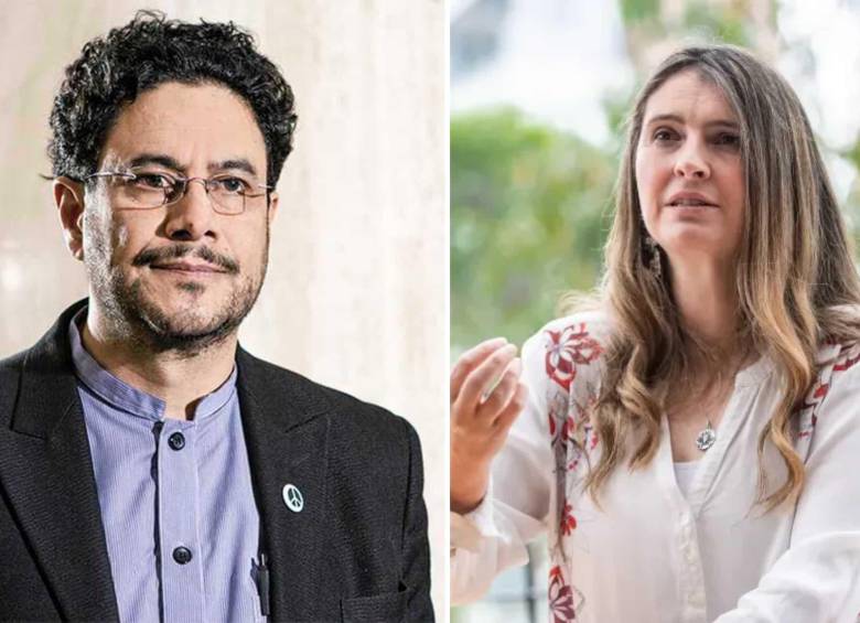 La candidata del Centro Democrático le dijo al candidato del Pacto Histórico que todo podrían discutirlo de frente si no se negara a debatir. FOTOS: COLPRENSA.