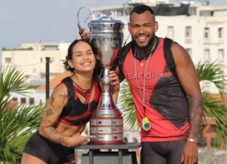 Anthony Zambrano y su refuerzo Miryan se coronaron como ganadores del famoso reality Desafío Siglo XXI, siendo la edición más larga de la historia. FOTO: Cortesía Caracol y redes sociales Anthony Zambrano 