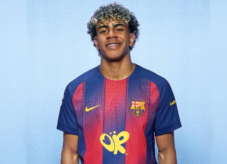 La camiseta del FC Barcelona para El Clásico del 10 de mayo lucirá el logo OR de Olivia Rodrigo, en el marco de la alianza entre el club y Spotify. FOTO cortesía Spotify