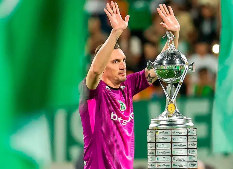 El arquero argentino Franco Armani es uno de los futbolistas “ancla” de Atlético Nacional para el segundo semestre del 2026. Foto: Camilo Suárez