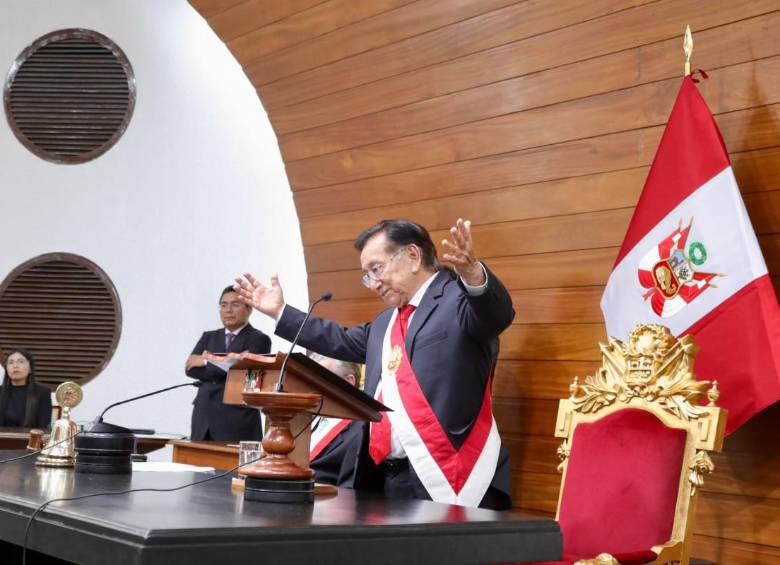 José María Balcázar, presidente interino de Perú.