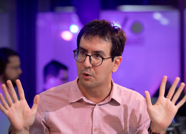 Javier Mejía estuvo en EL COLOMBIANO hablando de la propuesta de Stanford, Civics Iniciative. FOTO horus thor amaya