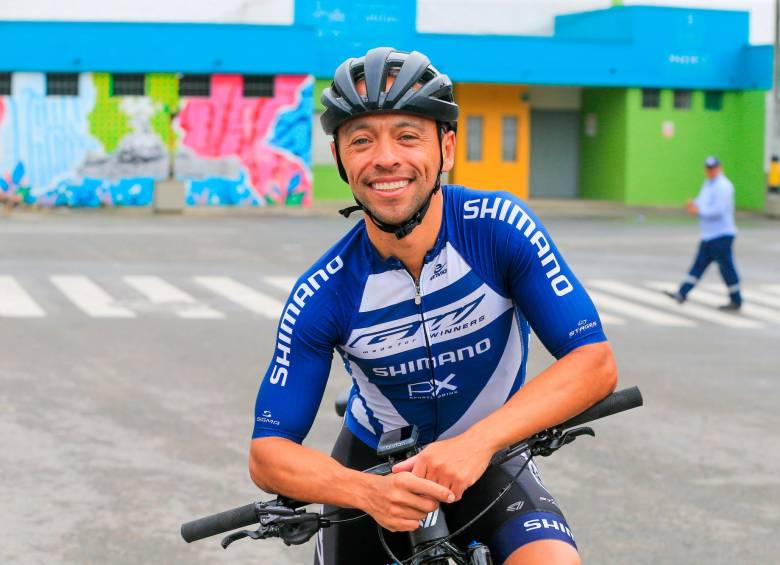 Héctor Hernando Pérez es formador de ciclomontañistas en Antioquia. FOTO Esneyder Gutiérrez