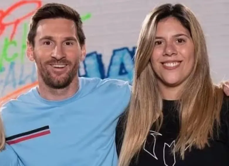 Lionel Messi y su hermana menor de 32 años. FOTO: Tomada de redes sociales @mariasolmessi