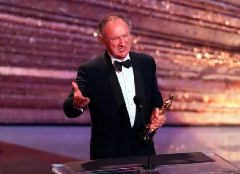 Gene Hackman, recibiendo el premio Óscar. FOTO: REDES SOCIALES