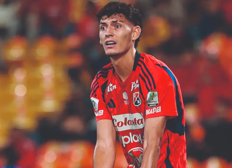 El delantero uruguayo Enzo Larrosa es una de las cartas que tiene el DIM para visitar a Millonarios. FOTO: Manuel Saldarriaga