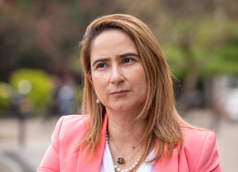Alexandra Agudelo, ex secretaria de Educación de Medellín en gobierno de Daniel Quintero. FOTO: Carlos Velásquez