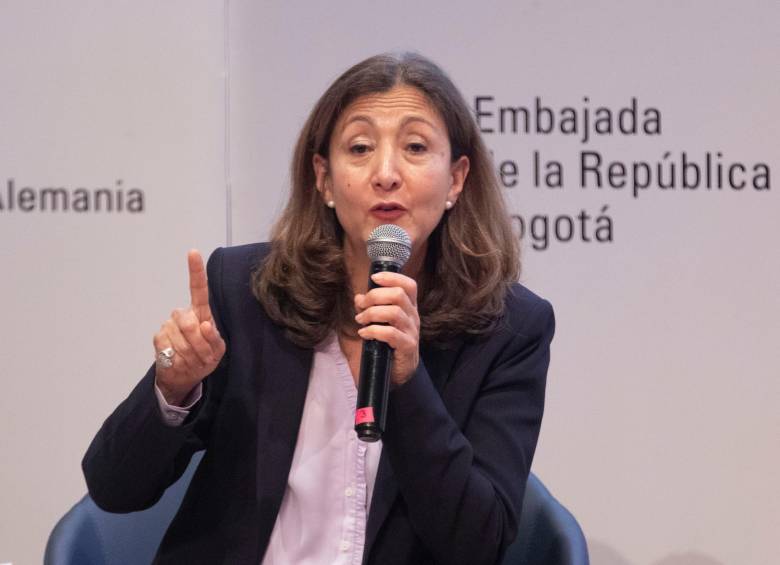 Ingrid Betancourt en el debate presidencial llevado a cabo en la Universidad Eafit