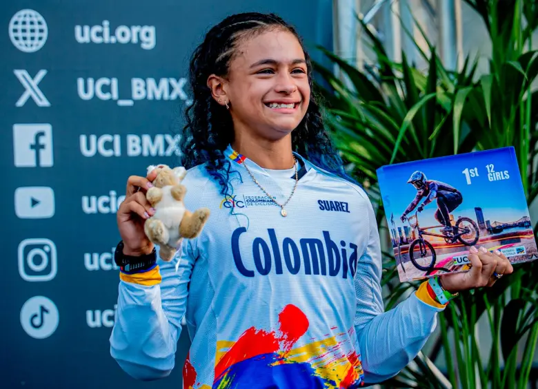 Camila “Camiflow” de La Hoz es la campeona mundial de BMX Racing en la categoría Challenger sub-12. FOTO: Instagram camiladelahoz_bmx