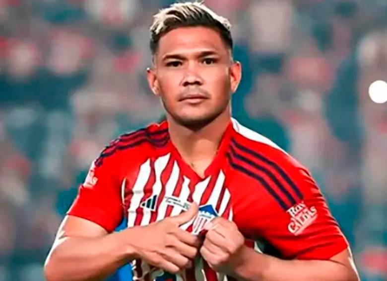 El delantero barranquillerio Teófilo Gutiérrez anotó el gol que le dio la victoria al elenco Tiburón. Foto: Atlético Junior