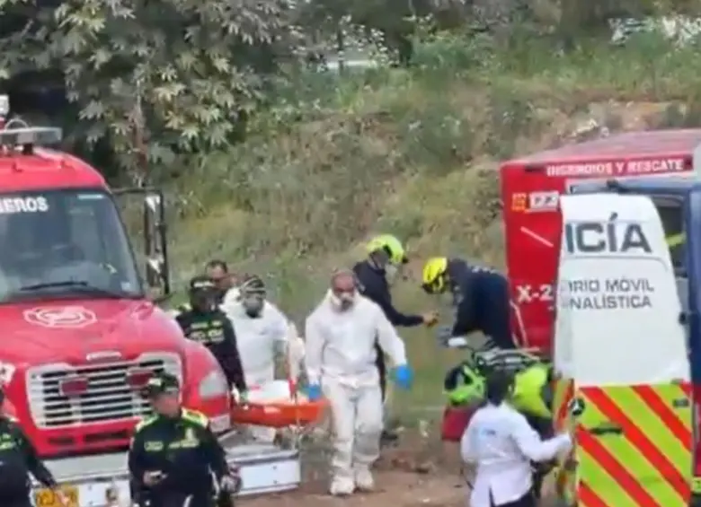 Medicina Legal está avanzando en la identificación del cadáver. Foto: Captura de v ideo redes sociales 