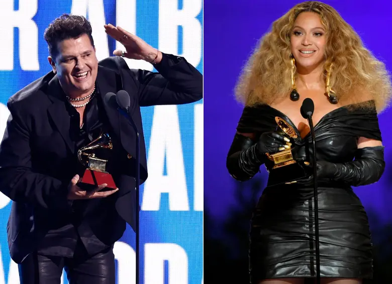 Este jueves se entregan en Las Vegas los Latin Grammy, Carlos Vives ha sido protagonista. El próximo año se entregan los Grammy Anglo, Beyonce tiene el récord de gramófonos con 35. FOTOS Cortesía Latin Grammy y Getty