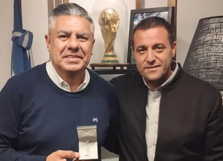 Claudio “Chiqui” Tapia y Pablo Toviggino, otro de los implicados en el escándalo. FOTO: Tomada de redes sociales @chiquitapia