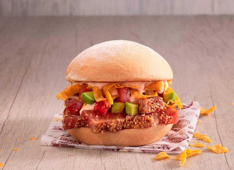 Actualmente en El Corral Gourmet está en temporada la hamburguesa de atún. FOTO Cortesía El Corral