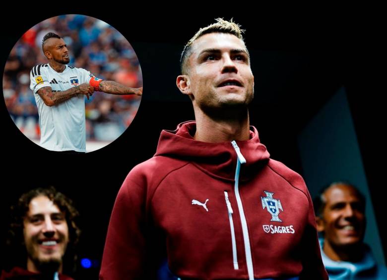 Cristiano Ronaldo recibió el apoyo de Arturo Vidal. FOTOS: Instagram Cristiano y kingarturo23oficial