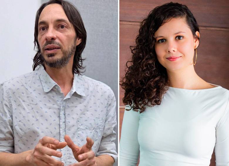 David Eufrasio Guzmán y Juliana Gómez Nieto son los ganadores de los premios del ministerio de cultura en la modalidad de cuento y novela, respectivamente. Foto: Cortesía