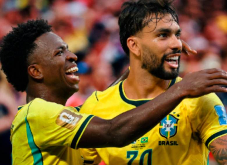 Vinicius Jr., y Lucas Paquetá son dos de las figuras que irán a Calcuta. FOTO: X CBF Futebol