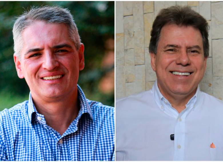 Andrés Julián Rendón y Eugenio Prieto indicaron que no irán al debate en Telemedellín. FOTOS EL COLOMBIANO