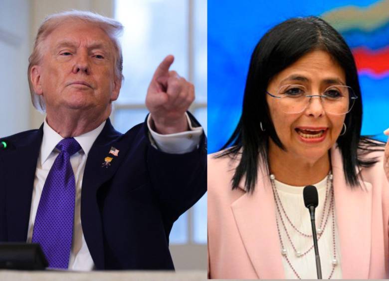 Donald Trump tiene prevista una reunión con Delcy Rodríguez en la Casa Blanca. FOTO: Getty