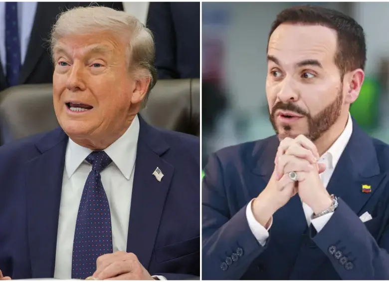 El presidente estadounidense Donald Trump se comunicó este domingo con el mandatario electo de Colombia, Abelardo de la Espriella. FOTO: El Colombiano y Getty