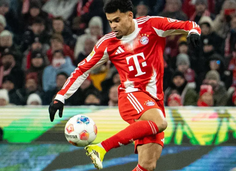 Luis Díaz tuvo otra buena presentación con el Bayern Múnich de Alemania, este miércoles 14 de enero, un día después de haber celebrado su cumpleaños 29. FOTO: Redes sociales del Bayern Múnich @FCBayern