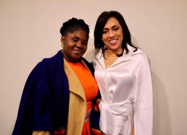 Francia Márquez y Marelen Castillo ya se habían reunido para hablar del acuerdo nacional que propone el presidente electo Gustavo Petro. FOTO CORTESÍA