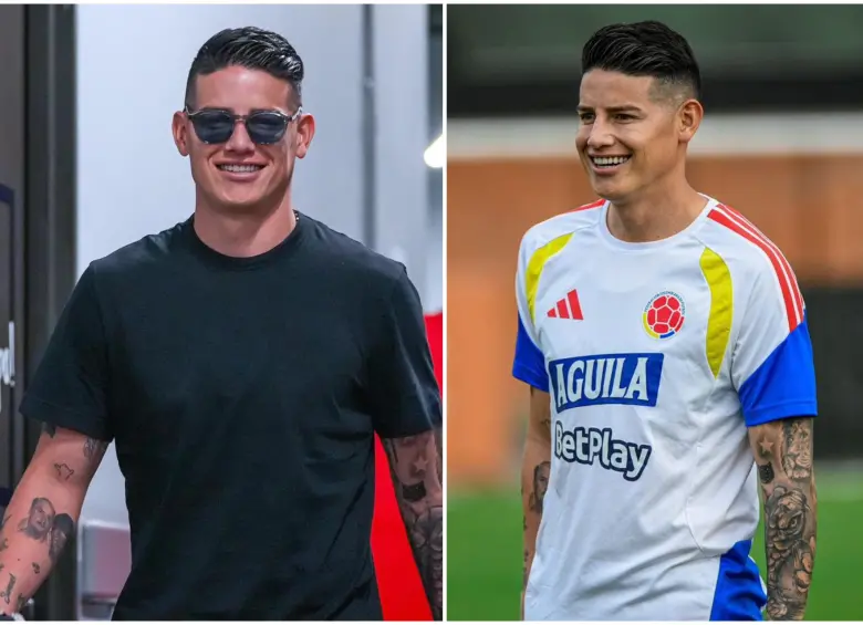 James ya está concentrado en Bogotá. FOTO: FCF / Redes sociales de James Rodríguez 