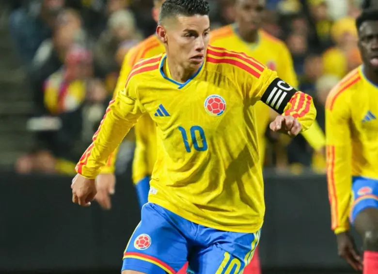 James Rodríguez en un partido con la Selección Colombia. FOTO: Tomada de redes sociales @jamesdrodriguez