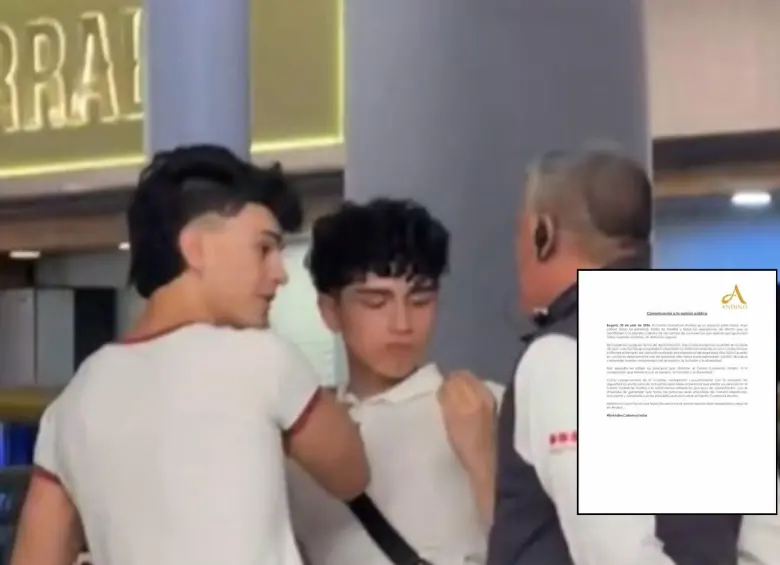 Una pareja gay denunció presunta discriminación en el Centro Comercial Andino. Fotos: captura video @rodribastidass y Cortesía centro comercial