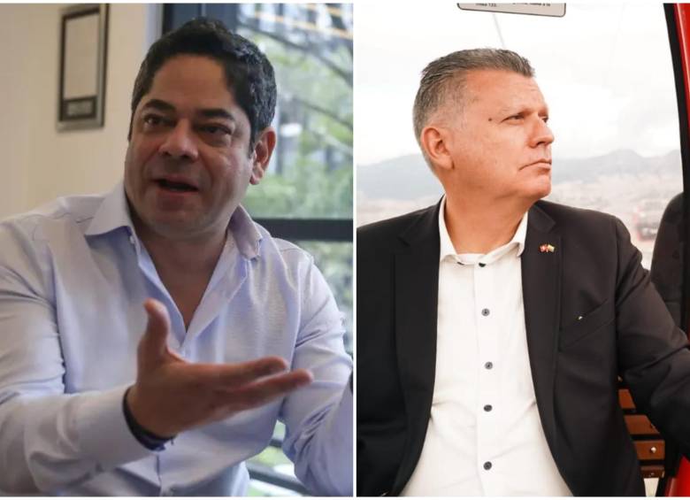 El presidente de Camacol, Guillermo Herrera, y el embajador Mayoraz. FOTO: Cortesía y Colprensa