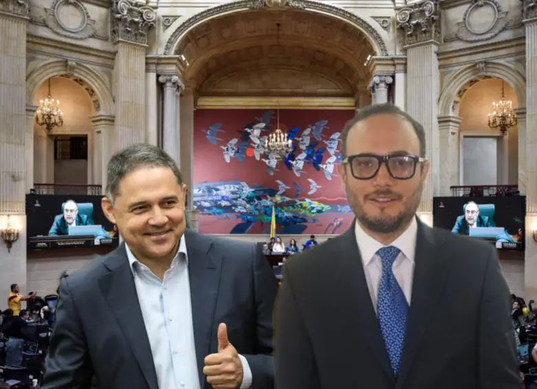 Honorio Henríquez y Alfredo Deluque son los dos candidatos a la presidencia del Senado. En la instalación del Congreso también se define la presidencia a la Cámara y se radicarán varios proyectos. Fotos: Colprensa