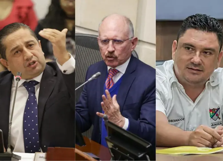 Julio César Triana (Cambio Radical); Temístocles Ortega (Cambio Radical) y el gobernador de Arauca, Renson Martínez, fueron tres de las víctimas recientes. FOTOS: Colprensa y cortesía