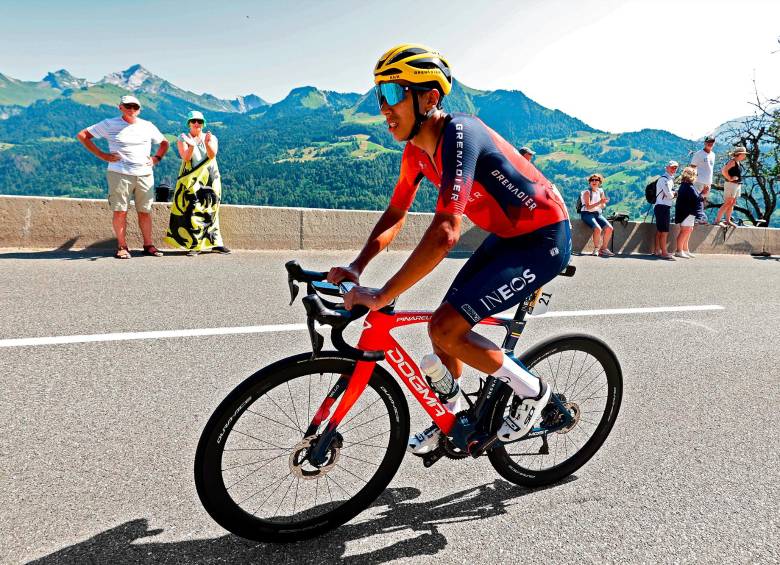 Bernal celebró su tercer lugar en el Nacional de ruta en Boyacá. Dice que cada vez se siente el Egan de antes, combativo, con nivel. En el Tour Colombia, carrera que ya ganó, espera ser otra vez protagonista. FOTO GETTY
