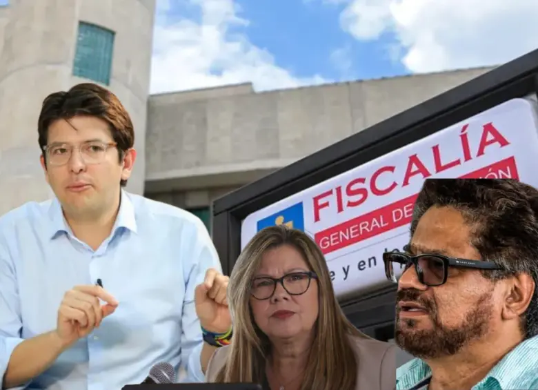 Miguel Uribe asesinado en junio de 2025. La fiscal Luz Adriana Camargo e Iván Marquez, autor intelectual del crimen. Foto: Colprensa y El Colombiano.