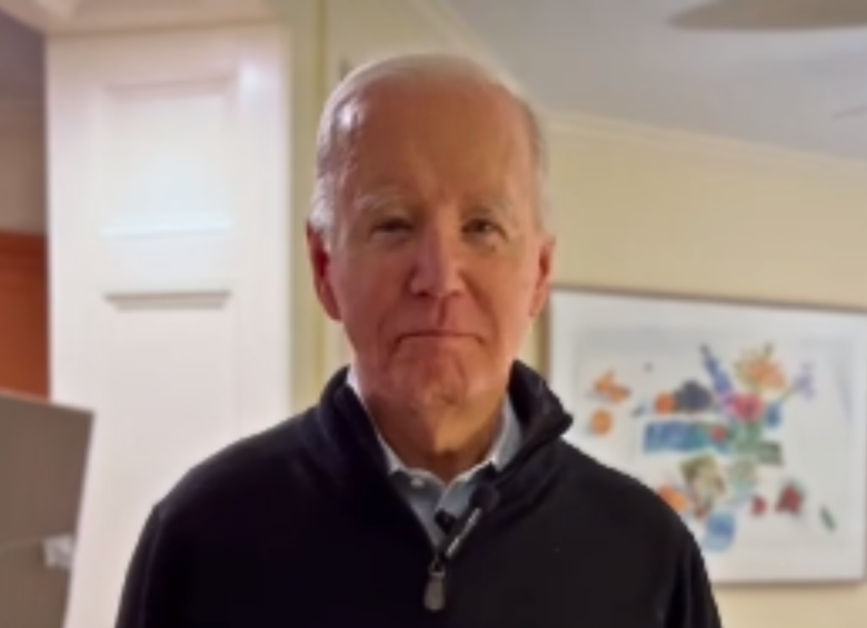 Joe Biden apareció en TikTok hablando sobre el Super Bowl, de cara a las elecciones presidenciales de este año. FOTO: CAPTURA DE VIDEO