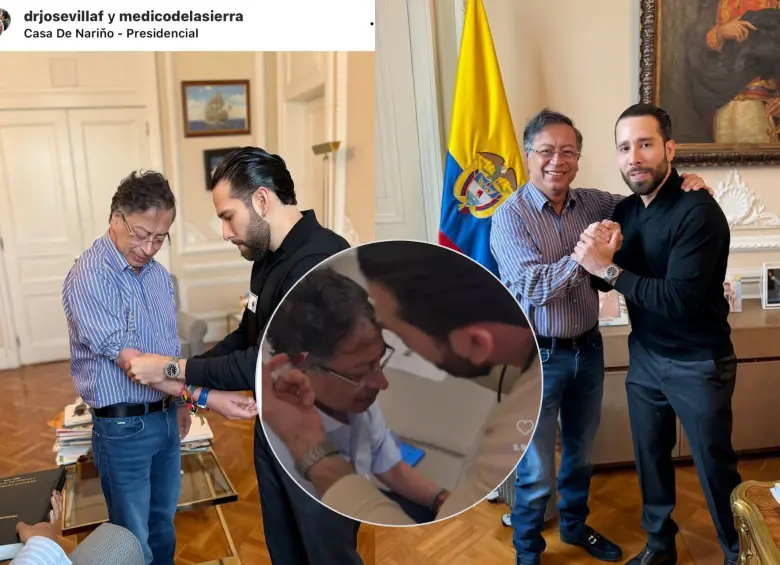 El doctor José Villafañe ha publicado en sus redes sociales sus consultas con el presidente Petro en la Casa de Nariño. FOTOS: @drjosevillaf