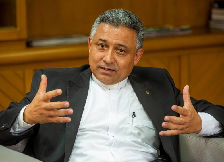 Rector de la Universidad Pontificia Bolivariana (UPB), Pbro. Diego Marulanda Díaz. FOTO: CARLOS ALBERTO VELÁSQUEZ