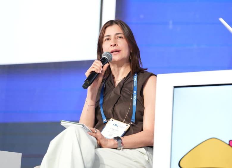 Carolina Soto, excodirectora del Banco de la República, en Asobancaria. FOTO: Asobancaria.