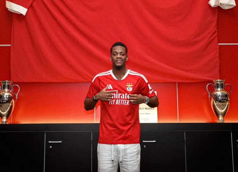 Jhon Jáder Durán fue oficializado como refuerzo del Benfica para la siguiente temporada. Foto: Tomada de X @SLBenfica