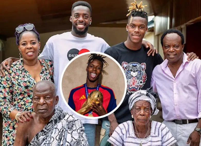 Llegaron a España en 1994 huyendo de la miseria y haciéndose pasar por refugiados de la guerra de Liberia por consejo humanitario. Ahora, la familia Williams ostenta el logro de haber dado al fútbol español a uno de sus atletas más determinantes. FOTO: Tomada de redes sociales @williaaaams11 y @nicolas_williams9