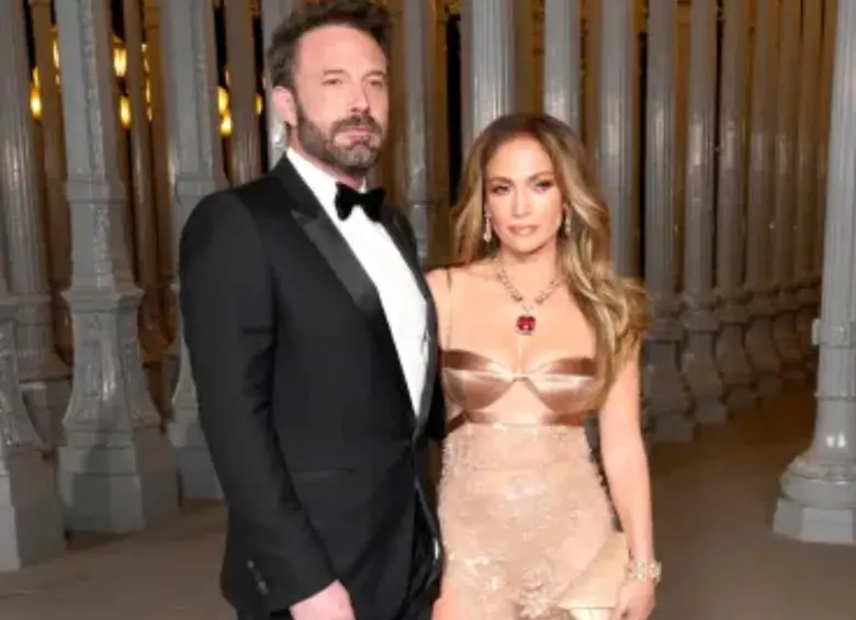 Jennifer Lopez en una gala con Ben Affleck. FOTO: Getty