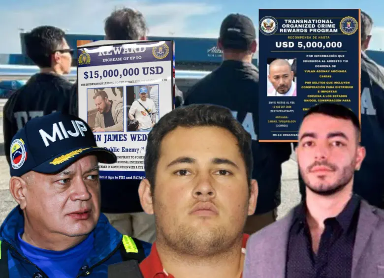 Con la muerte de alias El Mencho se actualizó la lista de la DEA de prioridades y el ranking del Departamento de Estado con las recompensas más altas ofrecidas por Estados Unidos. Fotos: Getty Images y redes sociales