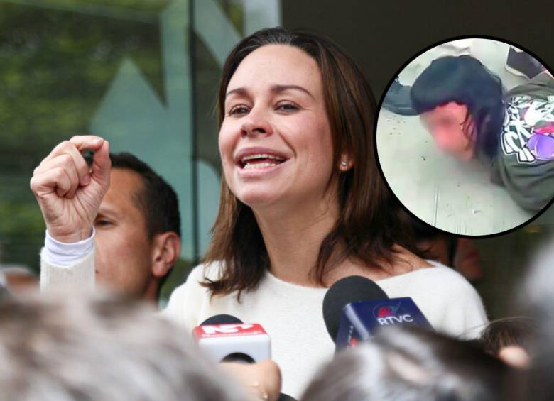 María Claudia Tarazona habló sobre el joven de 15 años señalado de disparar el arma contra Miguel Uribe. Fotos: Colprensa y captura de video. 