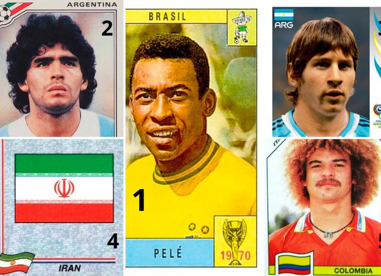 Alguna de las laminitas, caramelos o monas, más apetecidas de los álbumes del Mundial con los años. FOTOS Cortesía