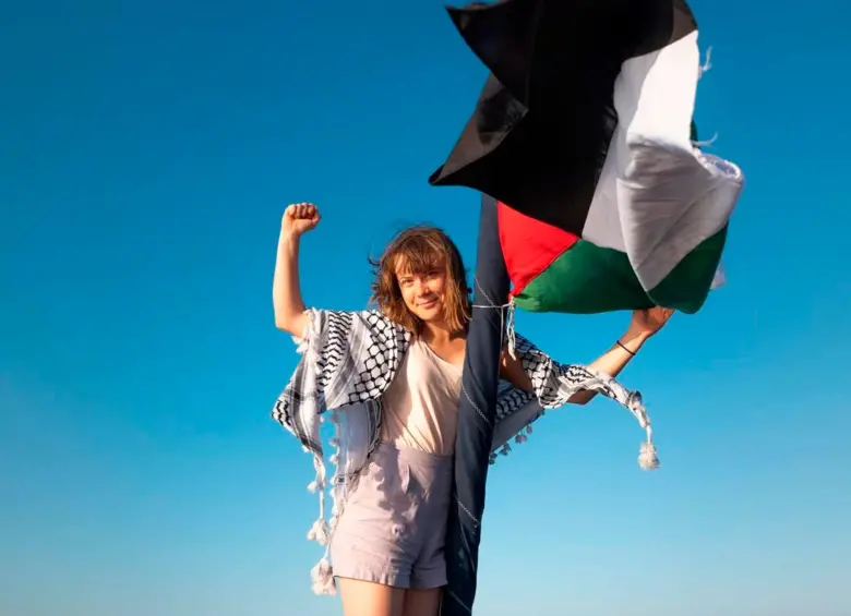 La iniciativa que Thunberg lidera es llamada Global Sumud Flotilla (sumud significa perseverancia en árabe). FOTO: Tomada de Instagram @gretathunberg