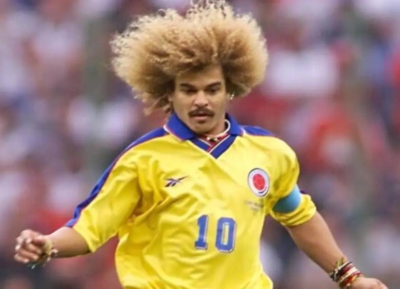 Carlos “El Pibe” Valderrama con la camiseta de la Selección Colombia. FOTO: FCF