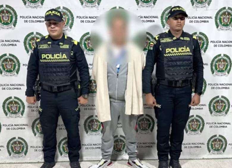Cuando Fredy Andrés Patiño Ávila fue capturado por primera vez en 2023. FOTO: POLICÍA METROPOLITANA DE BOGOTÁ